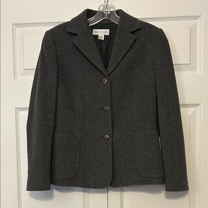 Petite Sophisticate Charcoal Blazer